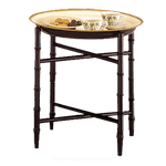 Load image into Gallery viewer, Tole Handpainted Wood Tray With Stand

