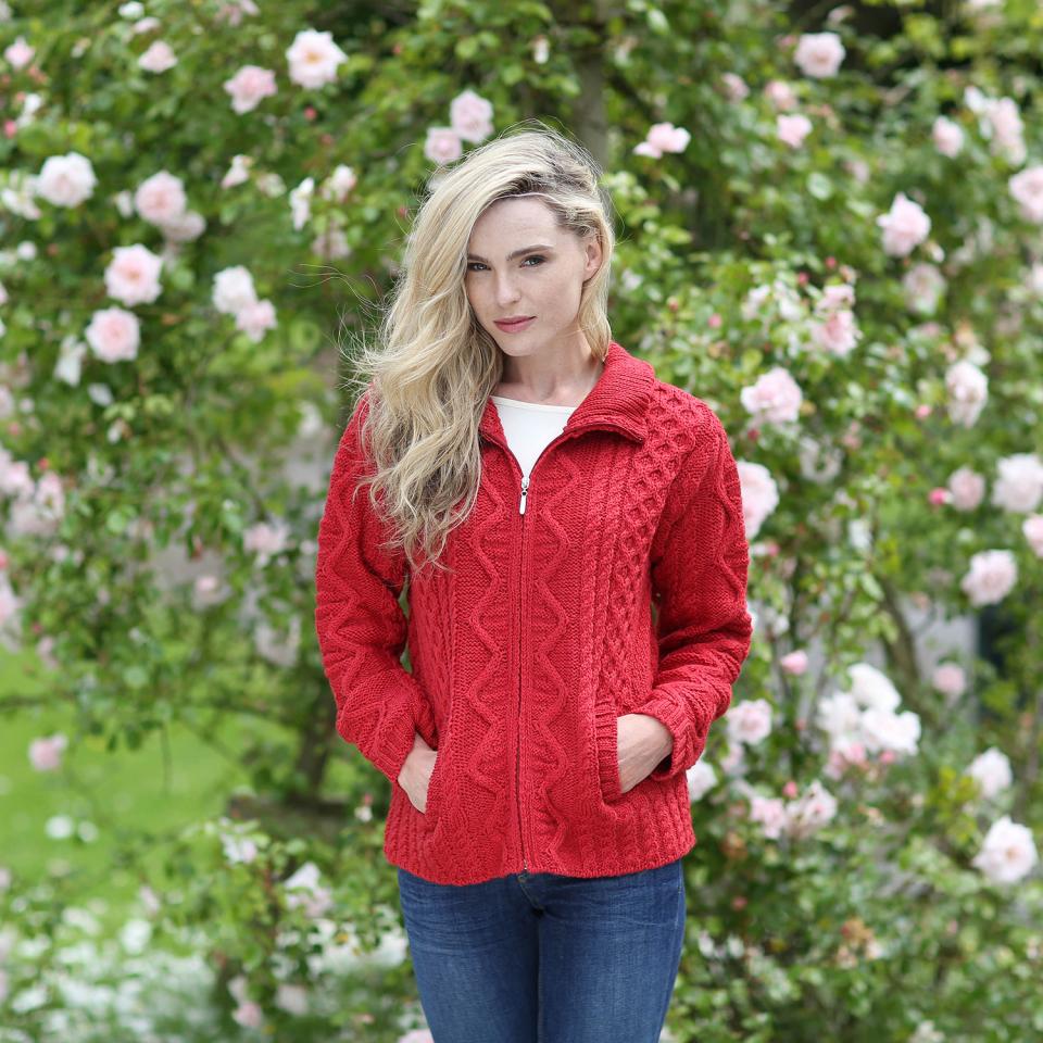 Women's: Merino Wool Zip Cardigan (X3096)