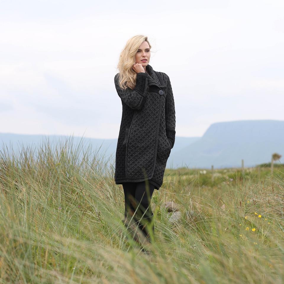 Women's: Merino Wool Single Button Coat (X4289)