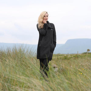 Women's: Merino Wool Single Button Coat (X4289)